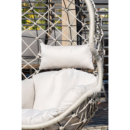 Hangende Coconstoel – Tuinstoel – Hangstoel – Relaxstoel – Outdoor Loungestoel – Weerbestendig Metalen Frame – Comfortabele Afneembare Kussens