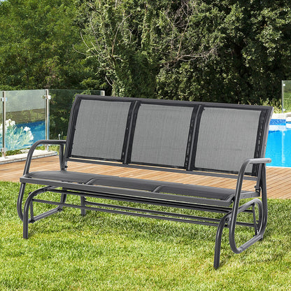 Tuinschommelbank – Tuinbank – Schommelstoel – Tuinmeubel – Loungestoel – Metalen Frame – Ademend Mesh – 2 Personen – Draagvermogen 200 kg