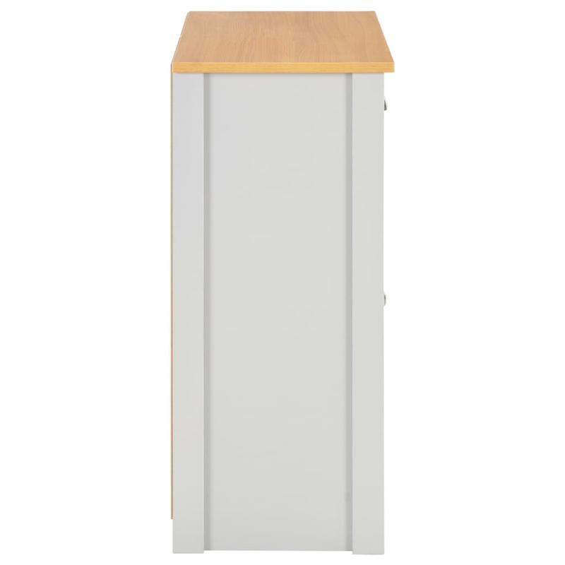 Sideboard 79x35x81cm grijs Removable storage practical