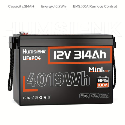 Lithium accu – LiFePO4 accu – 12V batterij – 100Ah accu – Solar accu – Ingebouwd 100A BMS – Koudebestendig tot -20°C