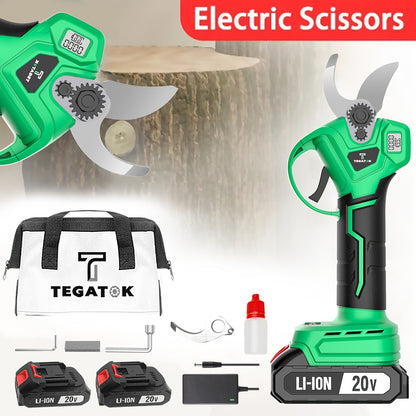 Draadloze Snoeischaar – Elektrische Takkenknipper – Tuinschaar – Snoeigereedschap – Lithium Accu Snoeischaar – 25 mm Snoeidikte – Digitale Batterijweergave Met Dubbele Accu’s