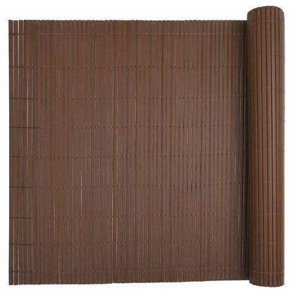 Strong and stable Tuinhek Dubbelzijdig Bruin 1.8x5m PVC, Outdoor Enclosure, Backyard Divider, Heavyduty Barrier, Doublesided Fencing, Pvc Fencing, Pet Owners, Diy Installers