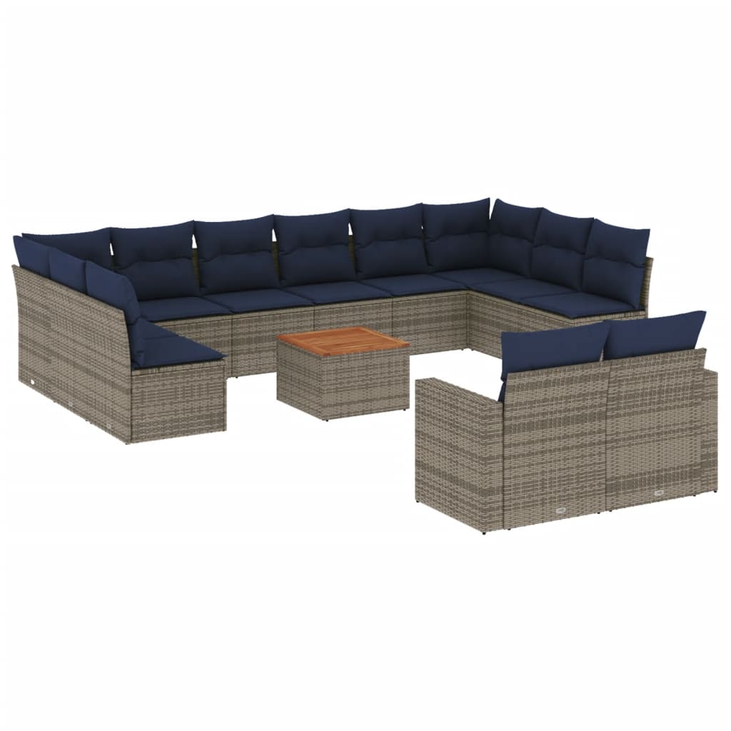 Loungeset – Tuinmeubelset – Tuinset – Loungestoelen – Tuinbank – Weerbestendig PE-Rattan – Inclusief Opbergruimte En Wasbare Kussens