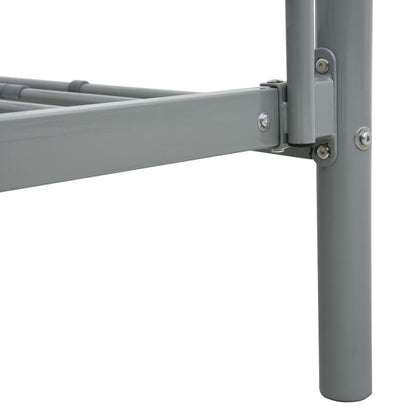 Metal Gray Stapelbed – Stapelbed Frame – Hoogslaper – Bed Met Bureau – Opbergbed – Stevige Metalen Constructie – Ruimtebesparend Ontwerp 140x200cm/90x200cm