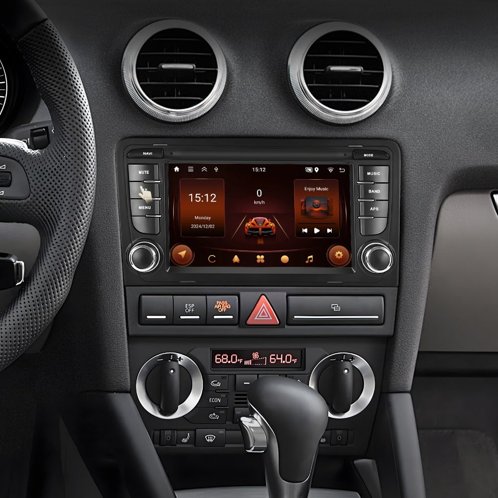 7-inch Autoradio – Auto Stereo – Multimedia Speler – Android Radio – Auto Headunit – Draadloos CarPlay & Android Auto – Android 13 Met GPS en Wifi