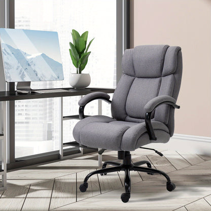 Bureaustoel – Office Chair – Bureaustoel – Draaistoel – Schommelstoel – Ergonomisch – Extra Breed Zitvlak – Tot 220 Kg Belastbaar