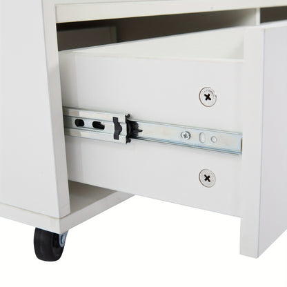 Adjustable Height Coffee Table with Folding Function & 4 Drawers - 100x50x47, 5cm, Large & Small Hydraulic Lifted Tables, Mobile Living Room Sofa Table with Casters, Contemporary Metal Design, Easy Assembly, No Power Needed,