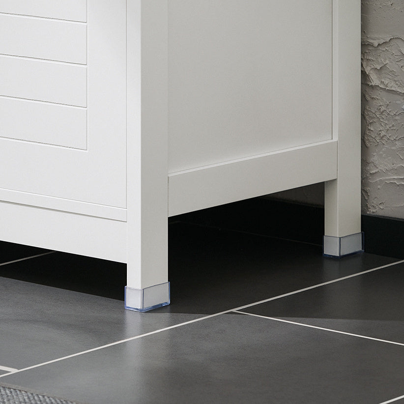 Badkamerkast – Badkamermeubel – Wastafelonderkast – Opbergkast – Kolomkast – MDF – Vrijstaand – 70x90x35 cm – Wit