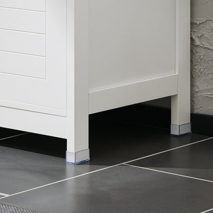 Badkamerkast – Badkamermeubel – Wastafelonderkast – Opbergkast – Kolomkast – MDF – Vrijstaand – 70x90x35 cm – Wit