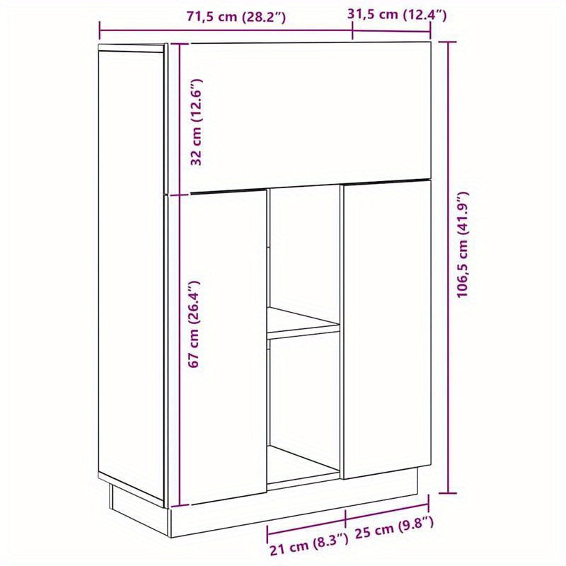 Opbergtafel – Werktafel – Bureau – Studietafel – Schrijfmeubel – Wit – Lade Opbergruimte – Strak Design