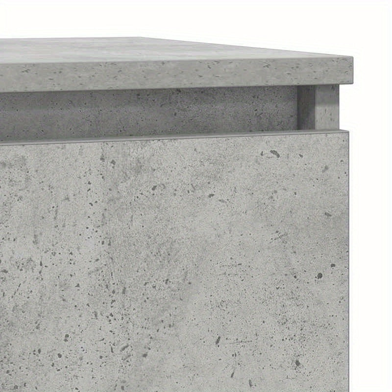 Sideboard met lade 71x35x84cm chipboard concrete gray Practical and removable