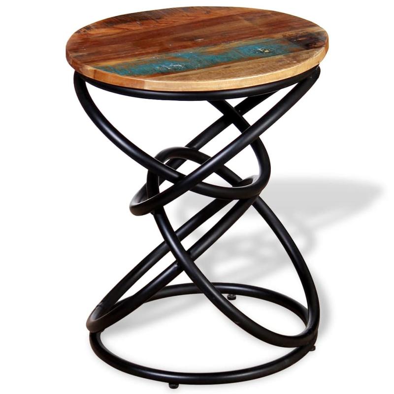 Side table old wood massive Practical and sturdy