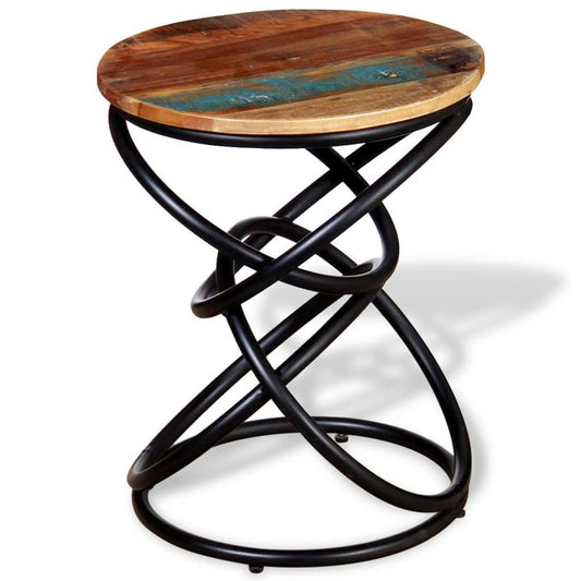 Side table old wood massive Practical and sturdy
