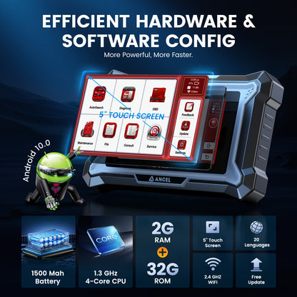 OBD2 Scanner – Autodiagnose Tool – Foutcodelezer – Diagnosetester – Diagnoseapparaat – 15+ Resetfuncties – Automatische Voertuigherkenning