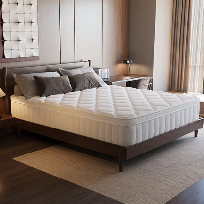 Matras – Pocketveringmatras – Binnenveringsmatras – Logeermatras – Tweepersoonsmatras – 90x190 cm – 25 cm Hoog – Medium Stevig Met Zijdeachtige Tijk