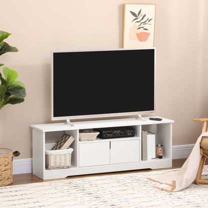 TV-meubel – TV-kast – TV-benk – Televisiekast – Media-meubel – Wit – Compact Design – Spaanplaat – 120x30x41 cm