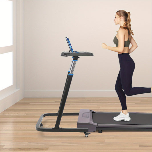 Fietstrainer Bureau – Verstelbaar Fietsbureau – Indoor Bike Desk – Hometrainer Tafel – Workout Bureau – RVS Stalen Frame – Verstelbare Hoogte en Lockbare Wielen – Antislip Oppervlak – Compact en Mobiel – Zwart