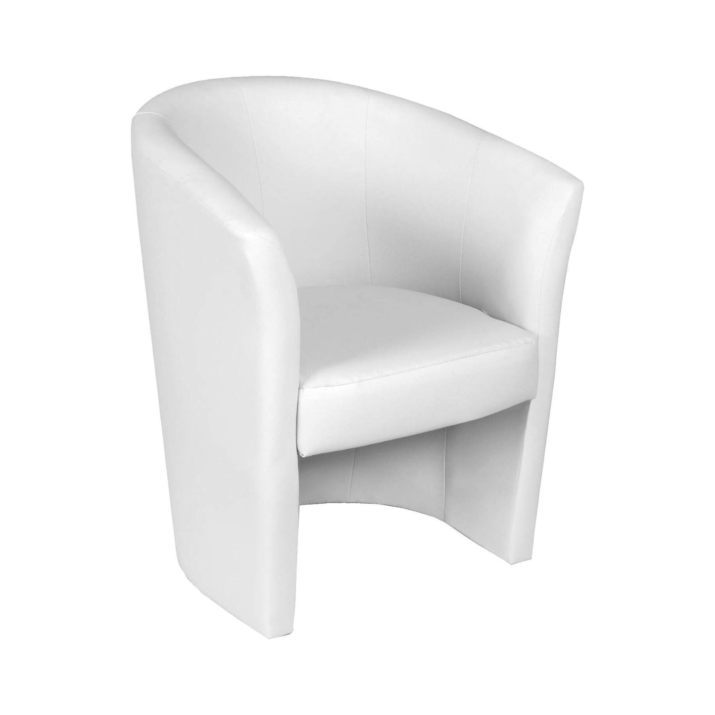 Dpanett Armchair, Upholstered Living Room Chair, Padded Seat with Eco-Leather Armrests, 64x63x76 cm, Available in 5 Colors