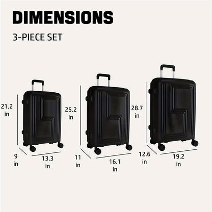 Kofferset – Reiskoffers – Bagage – Trolley – Spinner Koffers – 3-delig 20” 24” 28” – Duurzaam PP Materiaal – TSA Cijferslot & 360° Draaibare Wielen