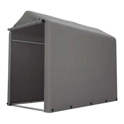 Fietsenstalling – Fietsgarage – Fietsberging – Fietsenhok – Tuinschuur – Donkergrijs – Waterafstotend – Compact 187x100x160 cm