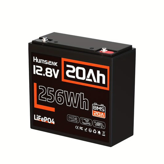12V 20Ah LiFePO4 Accu – Lithium Accu – Camper Accu – Boot Accu – Zonne-energie Accu – Onderhoudsarm – 15000+ Laadcycli – 20A BMS Veiligheid