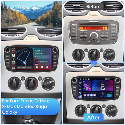 Autoradio – Auto Radio – Multimedia Speler – DAB+ Radio – 7 Inch IPS Touchscreen – Android 15 – Draadloze Bluetooth 5.0 – Met GPS & Achteruitrijcamera