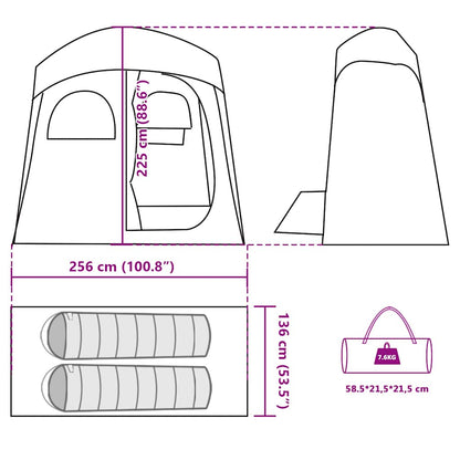 Douchecabine – Douchetent – Kleedtent – Toilettent – Kampeertent – Waterdicht Polyester – Ruimte voor 2 Personen