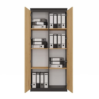 Wandplank – Boekenplank – Wandrek – Zwevende Plank – Opbergkast – 8 Ruime Schappen – Kras- en Vochtbestendig Laminaat