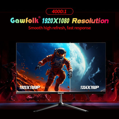 Gamingmonitor – Gaming Scherm – PC Monitor – Curved Display – Full HD Monitor – 24,5 Inch – 180Hz Verversingssnelheid – IPS-paneel
