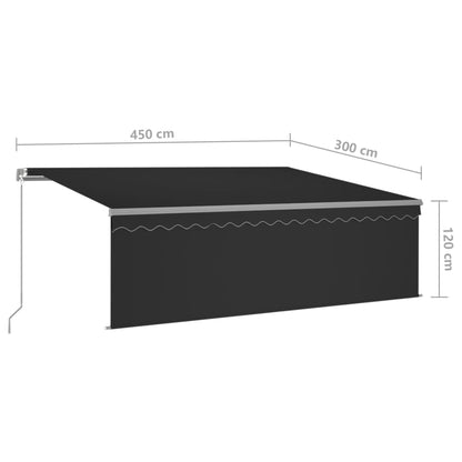 Zonnescherm – Buitenluifel – Zonwering – Zonneluifel – Schaduwdoek – 4,5x3 Meter – Aluminium Frame – UV- en Waterbestendig Polyester