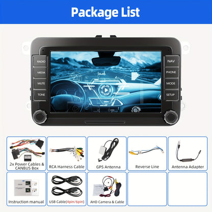 Autoradio – Autostereo – Car Head Unit – Multimedia Systeem – Android Radio – 7 Inch HD IPS Touchscreen – Draadloze CarPlay & Android Auto