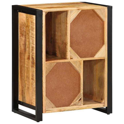 Sideboard – Dressoir – Kast – Opbergmeubel – Buffetkast – Massief Ruw Mangohout – Compact 55x35x70 cm – Duurzaam Hardhout