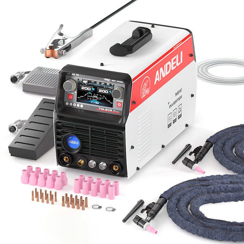 Lasapparaat – TIG-lasmachine – MMA-lasapparaat – Elektrode lasapparaat – Inverter lasapparaat – 9-in-1 functies – Digitaal display – 220V strak design