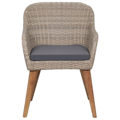 Buitenstoelen – Tuinstoelen – Terrasstoelen – Balkonstoelen – Gevlochten Resin – Weerbestendig – Metalen Frame