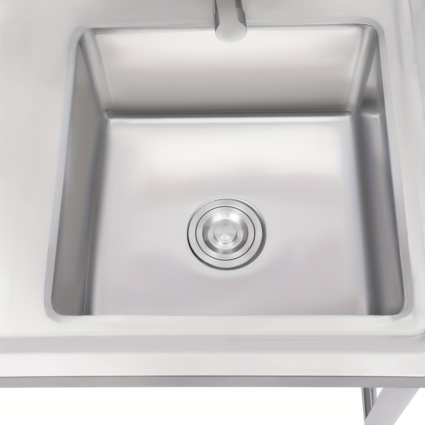 Keukenspoelbak – Spoelbakken – Gootsteen – Wasbak – Keukenwasbak – Roestvrij Staal – 100x60x93 cm – Heavy-Duty 201 RVS Met Centrale Afvoer