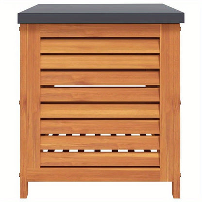 Gartenbox – Tuinkist – Opbergbox – Tuinkistje – Buitenbox – Massief Acaciahout – Weerbestendig & Duurzaam – 60 x 50 x 55 cm