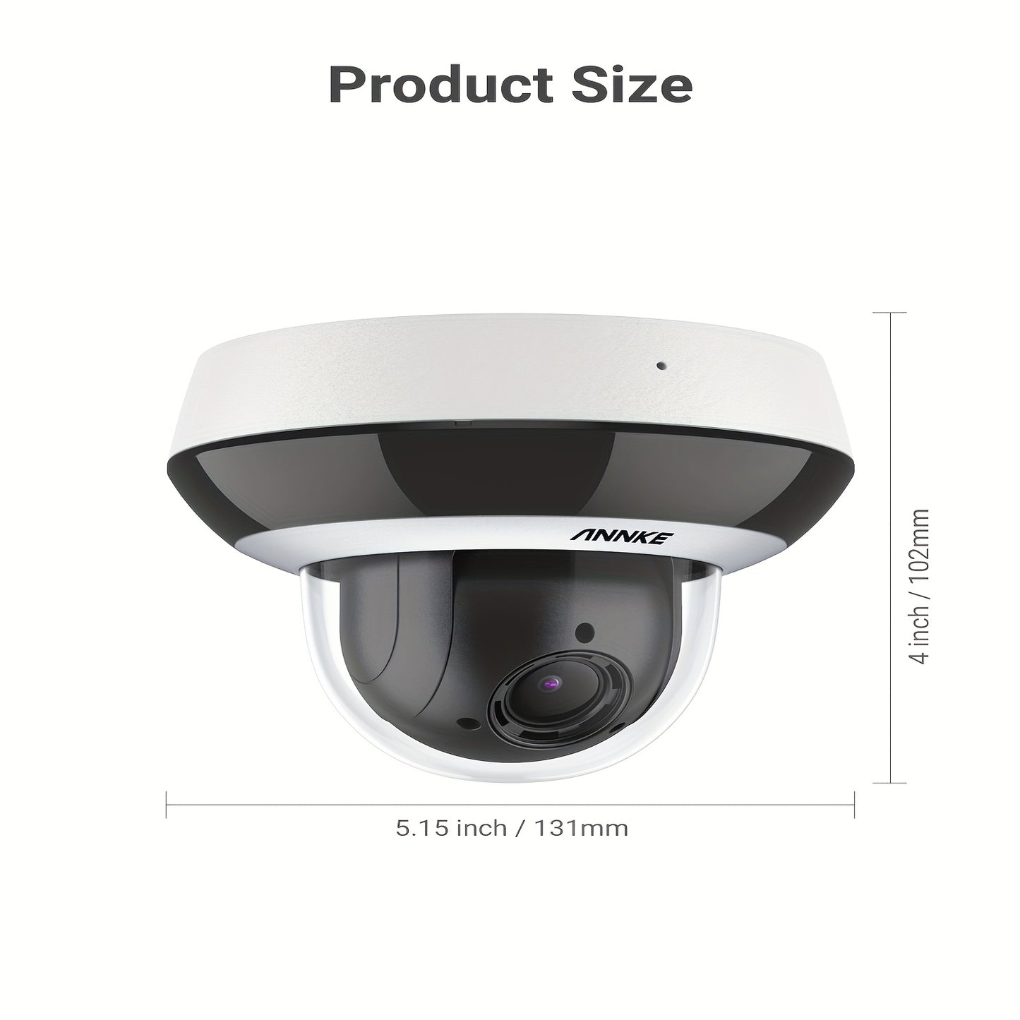 Beveiligingscamera – Toezichtcamera – Bewakingscamera – CCTV Camera – Surveillance Camera – 3K HD Resolutie – Kleurnachtzicht Met Anti-Fog