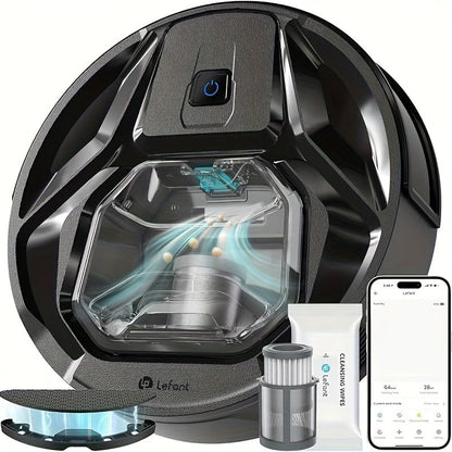 Robotstofzuiger – Dweilrobot – Stofzuigrobot – Schoonmaakrobot – Zuigrobot – 6000 Pa Zuigkracht – 800 ml Stofbak met App en WLAN