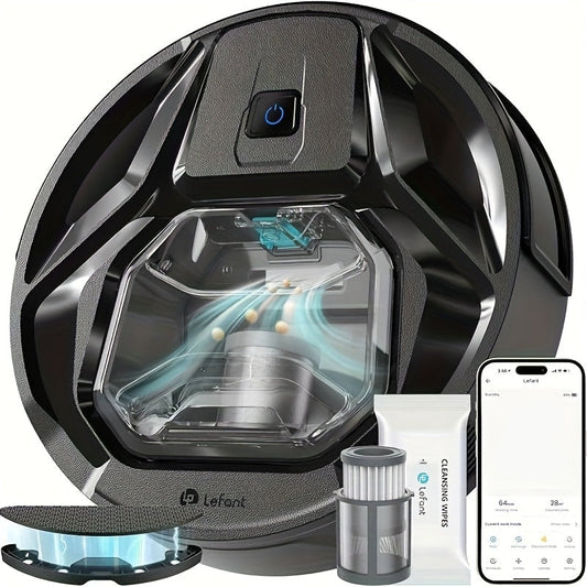 Robotstofzuiger – Dweilrobot – Stofzuigrobot – Schoonmaakrobot – Zuigrobot – 6000 Pa Zuigkracht – 800 ml Stofbak met App en WLAN