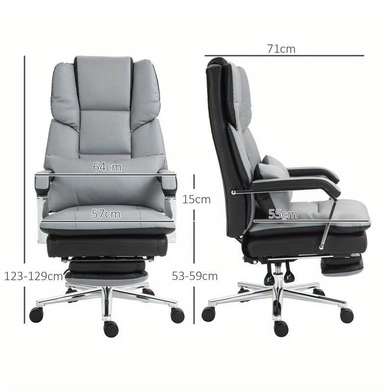 Ergonomische Bureaustoel – Verstelbare Bureaustoel – Gamerstoel – Computestoel – Draaistoel – 360° Draaibaar – Comfortabele Lendensteun