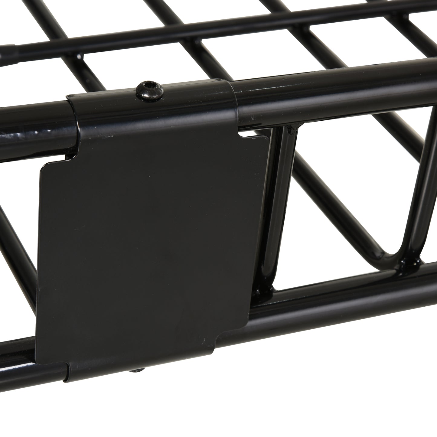 Dakkofferrek – Dakkofferdrager – Dakdrager – Bagagerek – Autodrager – Verstelbaar 109-162 cm – Max. 100 kg Staal Zwart