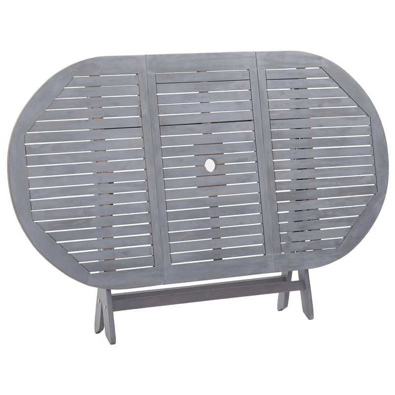 Tuintafel Inklapbaar – Opvouwbare Tuinset – Buitentafel – Picknicktafel – Campingtafel – Stevig Acaciahout – 160x85x75 cm