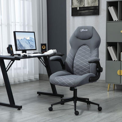 Bureaustoel – Ergonomische Draaistoel – Verstelbare Kantoorstoel – Comfortabele Werkstoel – Moderne Stoel – Lichtgewicht Roestvrij Staal Frame – Zacht Lederen Zitvlak