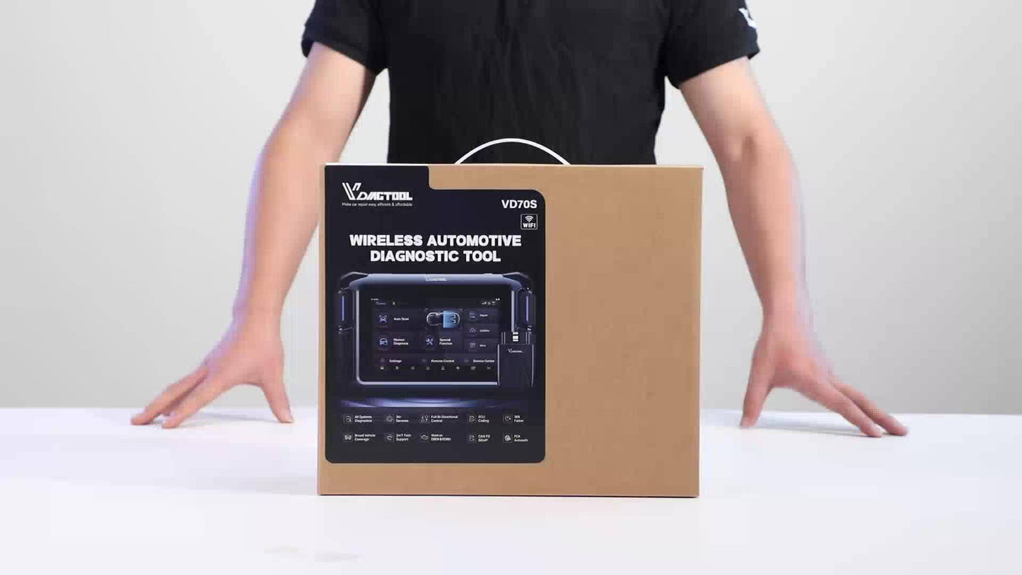 VDIAGTOOL VD70S Car Diagnostic Tools Wireless Automotive Scanner with ECU Coding PMI FCA VAG DOIP 36+ Resets, All System Automotive Scanner Bi-Directional Control ECU Online Code Built in CAN FD DOIP,  Vehicle Diagnostics, Co