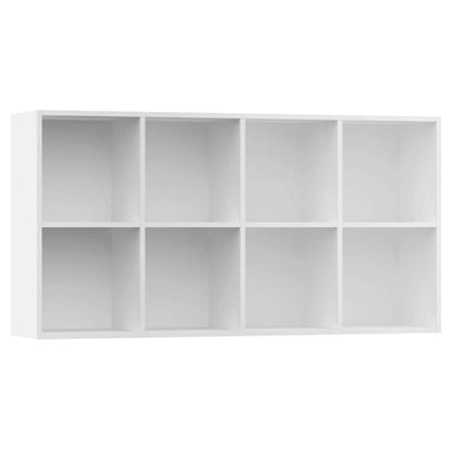 Witte Boekenkast – Boekenkast – Dressoir – Opbergkast – Kast – Compact Formaat 66x30x130 cm – Houten Materiaal & Ruimtebesparend Design