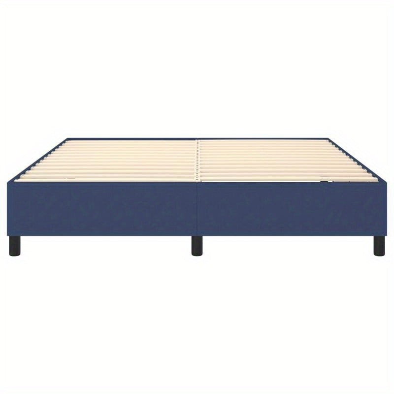 Bed frame without Mattress Blu 180x200cm in Tissue Practical, removable, suitable for all seasons, Spacesaving Bed, Seasonal Bedding, Stylish Bed Frame, Modern Home Decor, Removable Design, Lightweight Construction, Slatted B