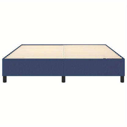 Bed frame without Mattress Blu 180x200cm in Tissue Practical, removable, suitable for all seasons, Spacesaving Bed, Seasonal Bedding, Stylish Bed Frame, Modern Home Decor, Removable Design, Lightweight Construction, Slatted B
