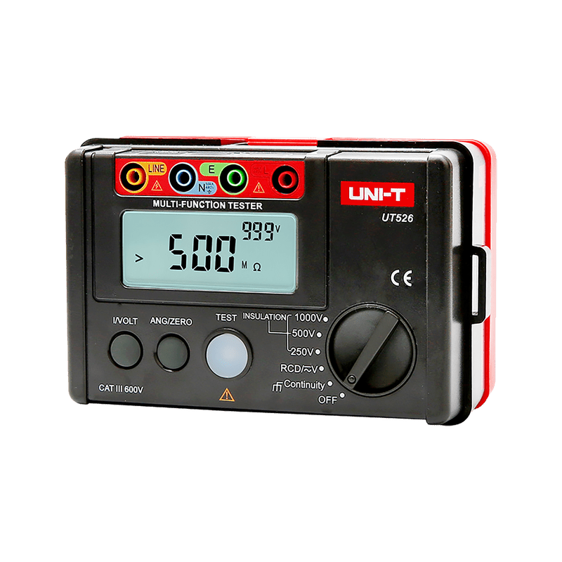 Multimeter – Meetinstrument – Spanningsmeter – Weerstandsmeter – Doorgangstester – 250/500/1000 V Isolatietest – Compact Met Draagtas