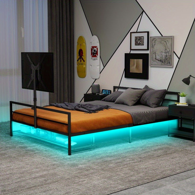 Stapelbed – Uittrekbed – 3-Slaapplaatsen Bed – Metaalbed – Ruimtebesparend Bed – Stabiel Metalen Frame – Veiligheidsrails – Eenvoudige Montage