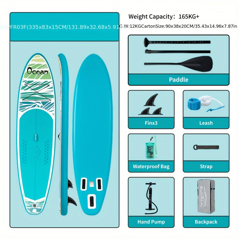 Stand-up Paddle Board – SUP Board – Peddelplank – Watersport Board – Inflatable Paddleboard – Duurzaam PVC Materiaal – Lichtgewicht & Draagbaar